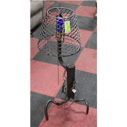 HAND MADE DECORATIVE LAMP, 33" TALL