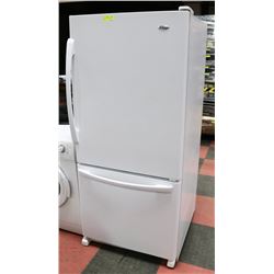 AMANA WHITE BOTTOM MOUNT FRIDGE