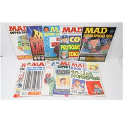 LOT OF 10 COLLECTORS MAD MAGAZINE COMICS