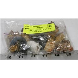 LOT OF 12 VINTAGE LIPTON TEA FIGURES AND MORE