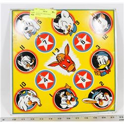 VINATGE TIN TARGET SIGN, SHOOTING