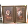 Image 1 : LOT OF 2 FRAMED LITHOGRAPHS BY JAMES LEE - LION &