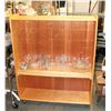 Image 1 : ADJUSTABLE 4 SHELF WOOD BOOKCASE (42"X12"X51.5").