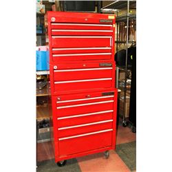 CRAFTSMAN 3 PC TOOL CHEST, 27"X17"X62".
