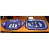 Image 1 : ESTATE 3 PC BLUE CAMEO STYLE DISHES