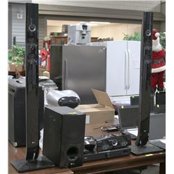 LG 5.1 SURROUND SOUND SYSTEM WITH REMOTE