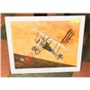 Image 1 : 20" X 23" WORLD WAR 1 ACE VS 2 GERMAN PLANES PRINT