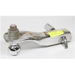 CHROME TRAILER HITCH AND BALL.