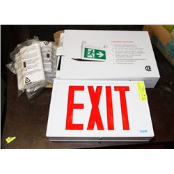 LOT W/ ONE EXIT SIGN & CUSTOMER DIRECTION SIGNS