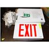 LOT W/ ONE EXIT SIGN & CUSTOMER DIRECTION SIGNS