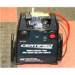 CERTIFIED BATTERY BOOSTER PACK 300 CRANK ASSIST