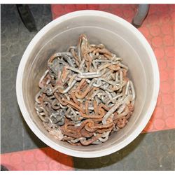 BOX OF TWO 10" TIRE CHAINS FOR TRUCKS & AUTO.