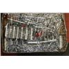 FLAT OF ASSORTED SOCKETS AND EXTENDERS.