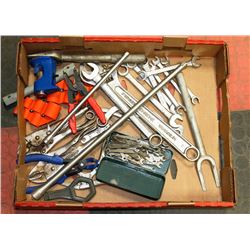 ESTATE TOOL LOT WITH WRENCHES, VISE GRIPS AND