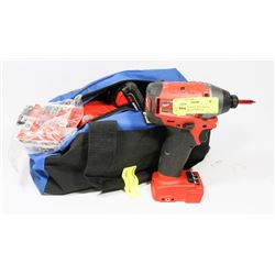 MILWAUKEE 18V IMPACT DRIVER WITH 2 BATTERIES &