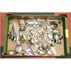 OLD SILVER PLATE FLATWARE.