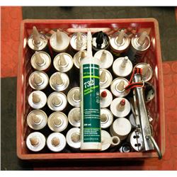 CRATE OF ASSORTED CAULKINGS