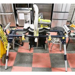 RYOBI COMPOUND MITRE WITH MASTERCRAFT BASE
