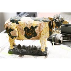 CERAMIC COW  9"H 12"L