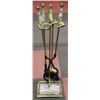 Image 1 : VINTAGE MARBLE / CAST IRON FIREPLACE SET
