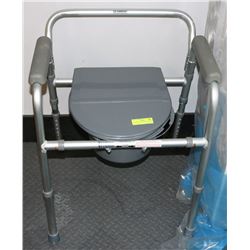 BEDSIDE ALUMINUM COMMODE