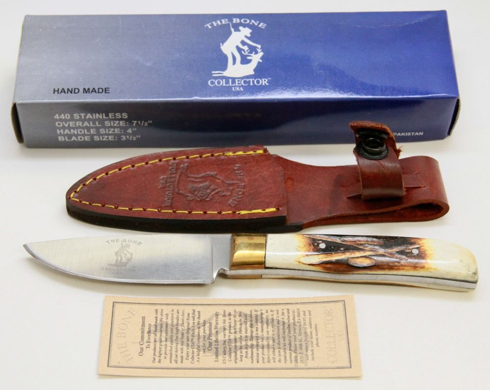 NEW! THE BONE COLLECTOR 7½" HUNTING KNIFE Kastner Auctions