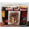 Image 1 : NEW! "WHITE TAIL DEER" LUXURY PLUSH BLANKET(QUEEN)