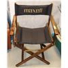 Image 1 : VINTAGE MAXELL FOLDING DIRECTORS CHAIR.