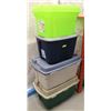 Image 1 : LOT OF 4 STORAGE TUBS