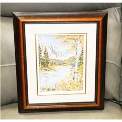 SMALL FRAMED OIL ON CANVAS