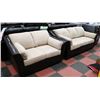 Image 1 : NEW 5850 BROWN LEATHERETTE AND MICROFIBER