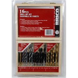 NEW! 16PC DRILL BIT SET