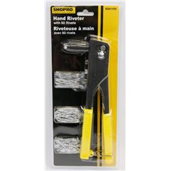 NEW! HAND RIVETER WITH 60 RIVETS