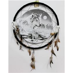 NEW LARGE 24” WIDE WOLF DREAMCATCHER