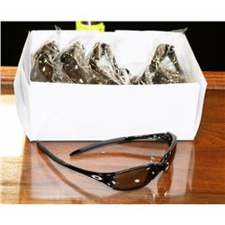 BOX OF BLACK OAKLEY STYLED SUNGLASSES WITH
