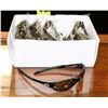 Image 1 : BOX OF BLACK OAKLEY STYLED SUNGLASSES WITH