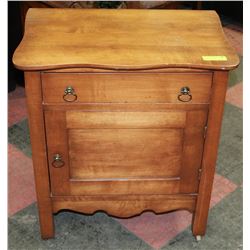 WOOD WASH STAND, 24.5"X17"X28".