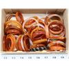 Image 1 : BOX OF CARNILIAN STONE BANGLES, APPROX 40 PLUS PC