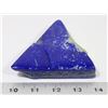 Image 1 : LAPIS LAZULI POLISHED STONE PIECE, 4 INCH TRIANGLE