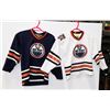 Image 1 : PAIR OF OILERS JERSEYS -YOUTH SM, YOUTH LG/XL