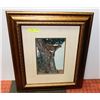 Image 1 : 23" X 26" BEAUTIFUL CHEETAH  IN TREE FRAMED PRINT
