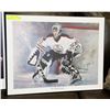 Image 1 : EDMONTON OILER PRINT "CUJO" SIGNED WITH NO COA