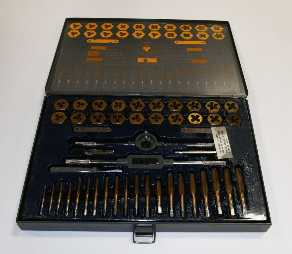 MAXIMUM SAE & METRIC TAP AND DIE SET.