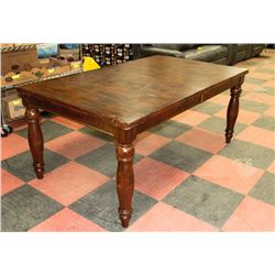 SOLID WOOD KITCHEN TABLE WITH BUTTERFLY LEAF