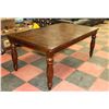 Image 1 : SOLID WOOD KITCHEN TABLE WITH BUTTERFLY LEAF