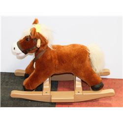 LIGHT BROWN ROCKING HORSE