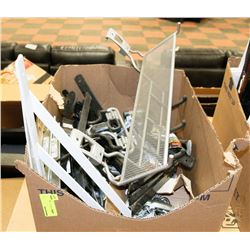 BOX OF ASSORTED BRACKETS