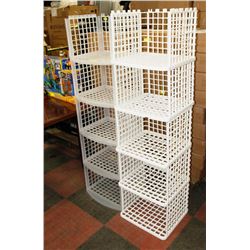 SET OF 10 CLOSET ORGANIZING CUBES