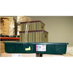 LOT OF 3 STORAGE BINS