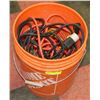 Image 1 : CONTRACTORS PAIL OF EXTENSION CORDS